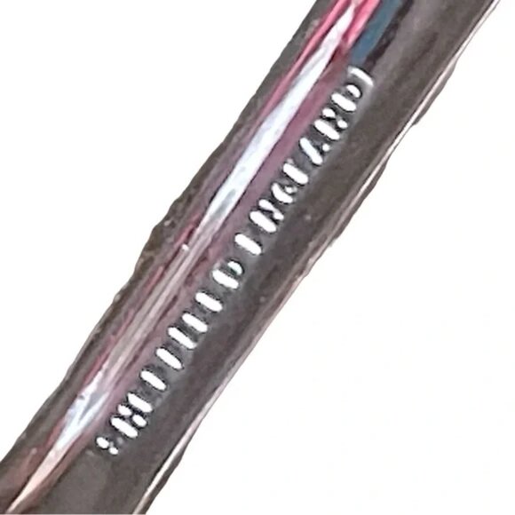 CLOISONNÉ SALAD SERVERS stainless steel SHEFFIELD ENGLAND floral pattern EUC - Picture 10 of 16